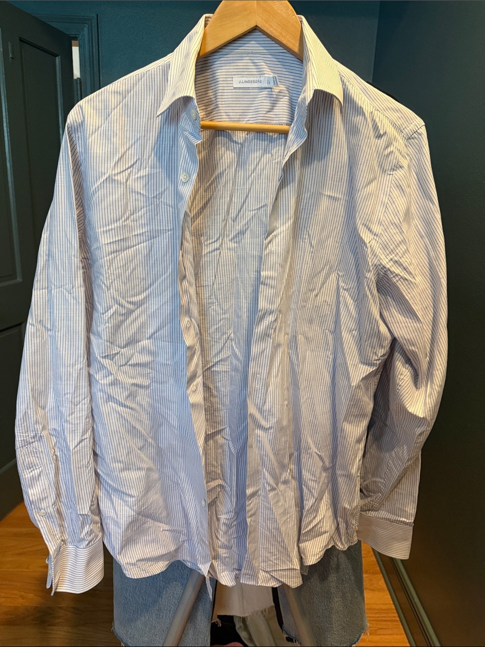 Men’s striped dress shirt